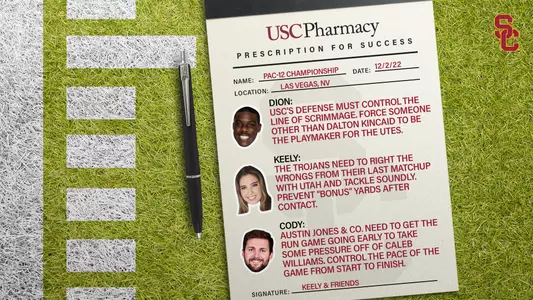 Prescription to Win: USC vs Utah
