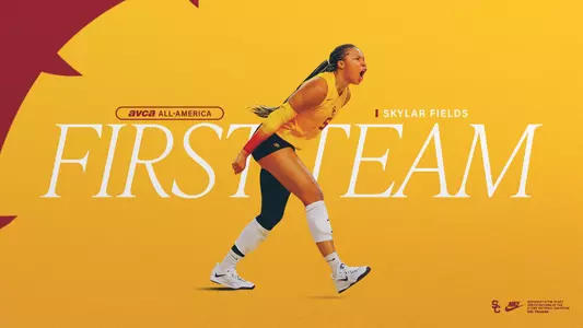 Skylar Fields AVCA First-Team All-American graphic