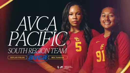 Skylar Fields and Mia Tuaniga AVCA All-Region Team