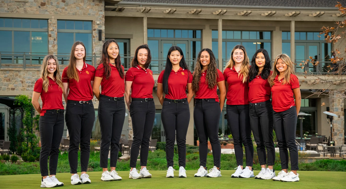 2022 USC Trojans Women's Golf Team Photo