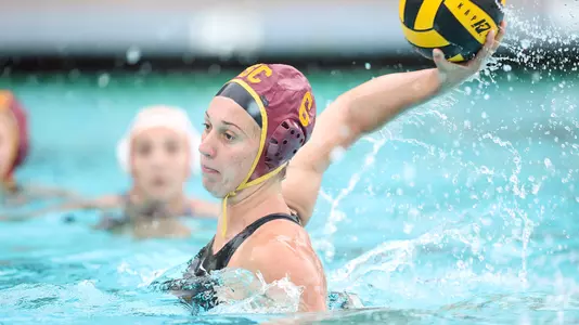 Bayley Weber fires off a shot at Uytengsu Aquatics Center.