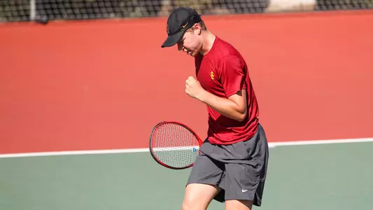 Lodewijk Weststrate cheers a point won at Marks Stadium