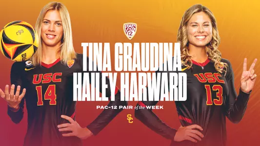 Tina Graudina and Hailey Harward Pac-12 Pair of the Week
