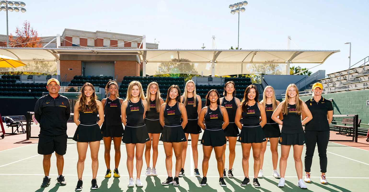 2021-22 USC Trojans Women's Tennis Team Photo