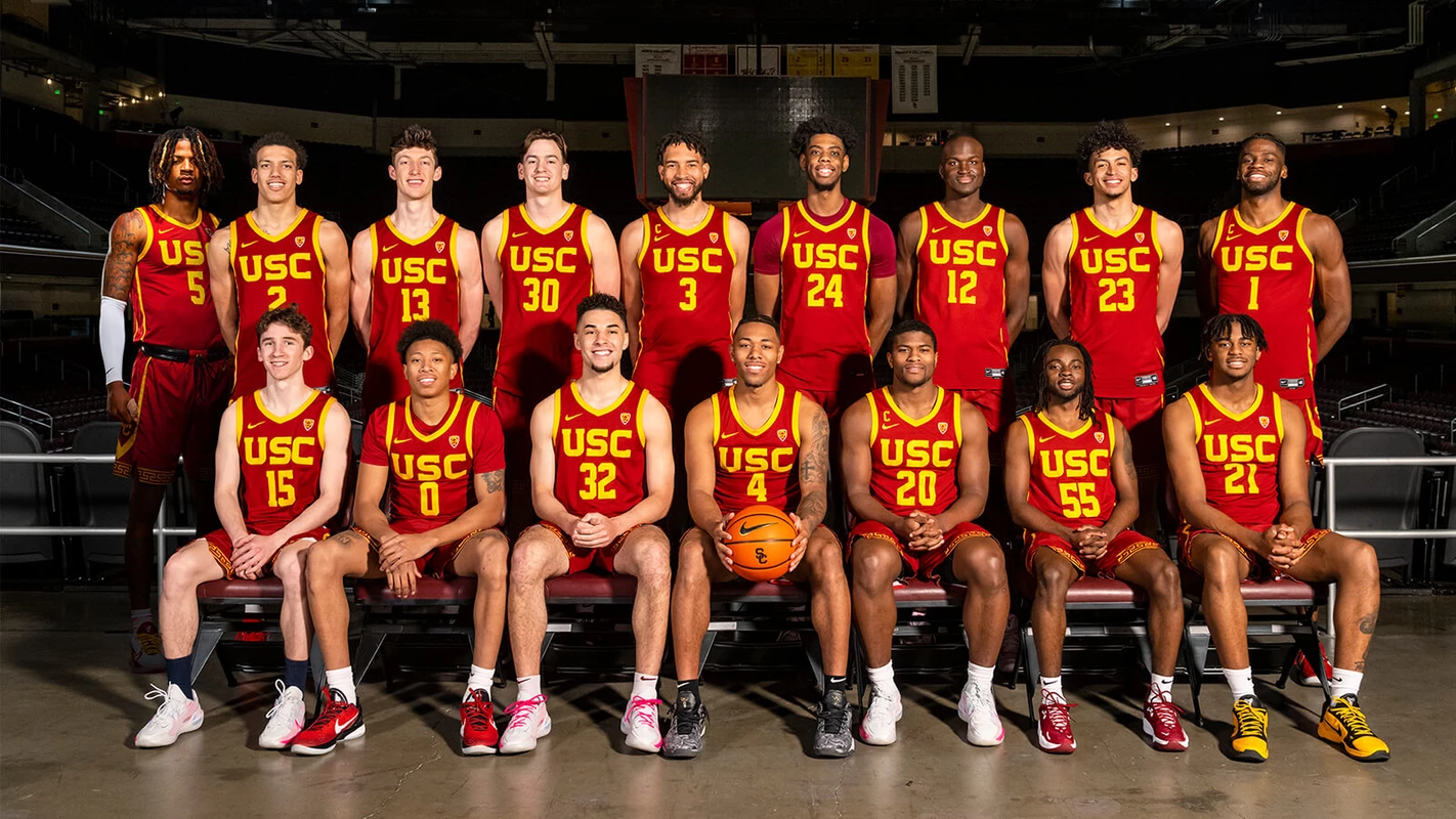 2021-22 USC Trojans Men's Basketball Team Photo