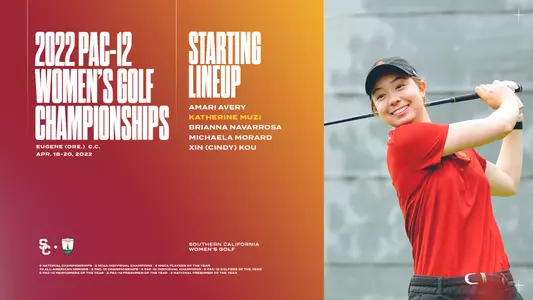 2022 Women's Golf Pac-12 Graphic