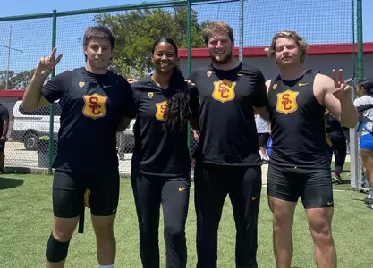 Hammer Throwers At Dual Meet