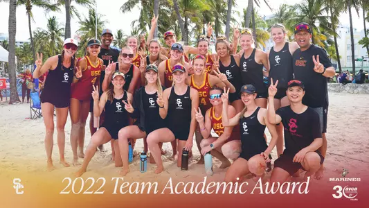 USMC/AVCA Team Academic Award Graphic