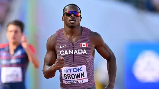 Aaron Brown in Worlds 200m final
