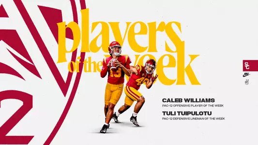 Caleb Williams and Tuli Tuipulotu Pac-12 Players of the Week