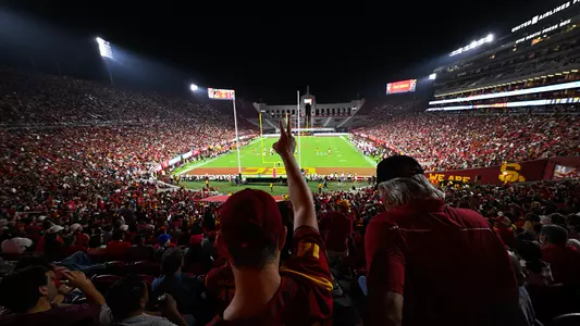 USC Trojans Football game at United Airlines Field at Los Angeles Memorial Coliseum