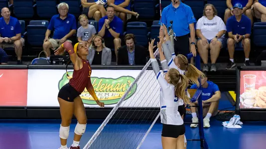 Skylar Fields attacks at Creighton