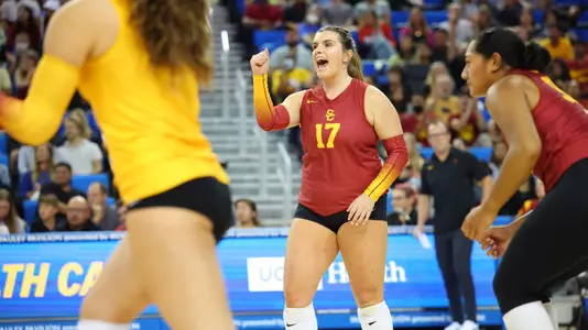 Kelli Barry celebrates
