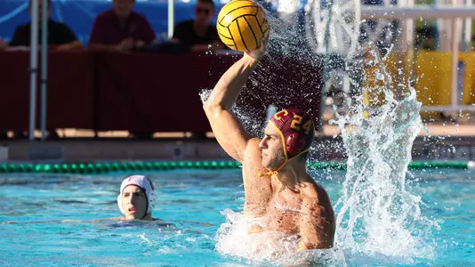 Massimo Di Martire winds up for a shot vs. Fordham in Palo Alto.