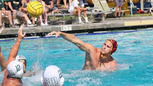 Jake Ehrhardt fires off a shot against Concordia in La Jolla