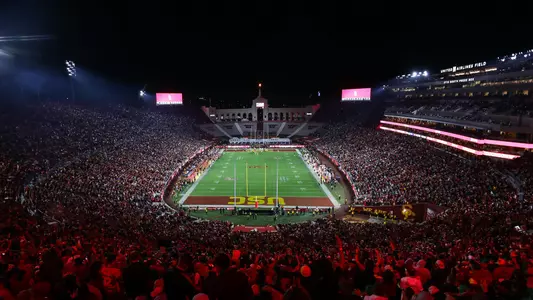 USC Trojans Football game at United Airlines Field at Los Angeles Memorial Coliseum