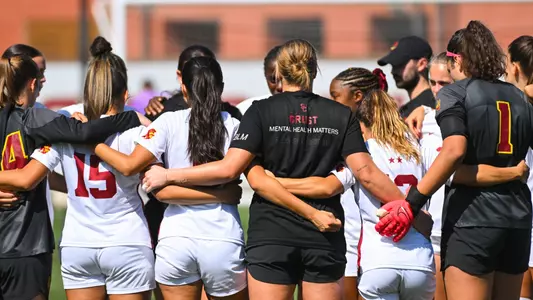 Team pregame huddle