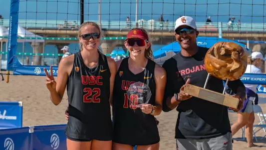 Dain Blanton Megan Kraft and Madison White AVCA West Coast Qualifer