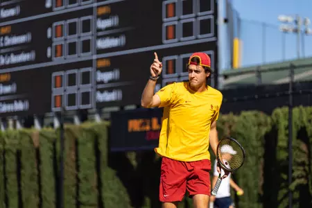 USC Men's Tennis competes in the SoCal Intercollegiate Championships at Marks Stadium on October 29, 2023
