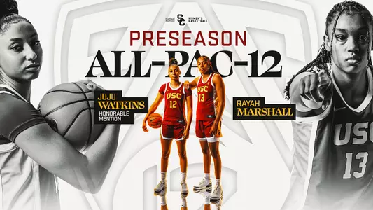 2023 Pac-12 Preseason All-Conference - Rayah Marshall and JuJu Watkins