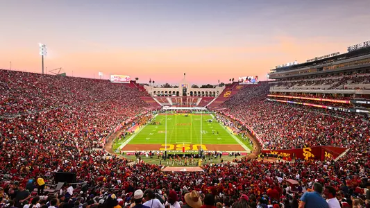 USC Trojans Football home game at United Airlines Field at Los Angeles Memorial Coliseum