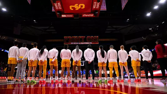 women's basketball team at galen center