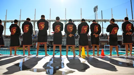 USC team intros lineup at Uytengsu