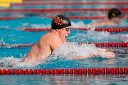 Ben Dillard swimming breaststroke.