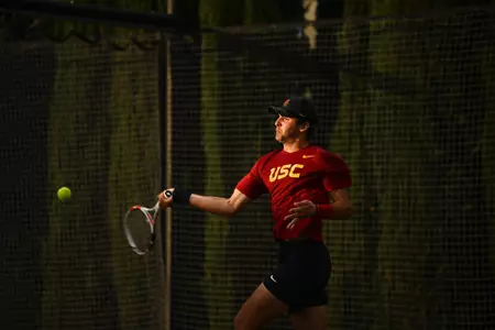 USC men's tennis player Stefan Dostanic