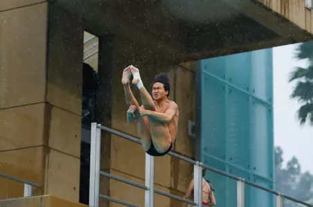 Shangfei Wang at the Bruin Diving Invite