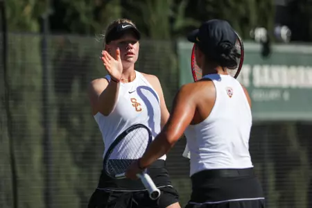 Eryn Cayetano and Maddy Sieg - USC women's tennis