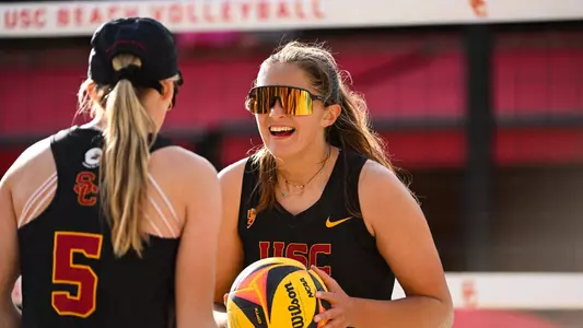Bailey Showalter and Olivia Bakos celebrate