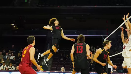 Kevin Kobrine attacks out of the back row