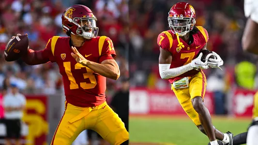 Caleb Williams and Calen Bullock