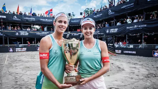 Tina Graudina and Anastasija Samoilova 2023 Queen of the Court Luxembourg City