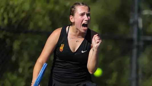 Grace Piper celebrates point