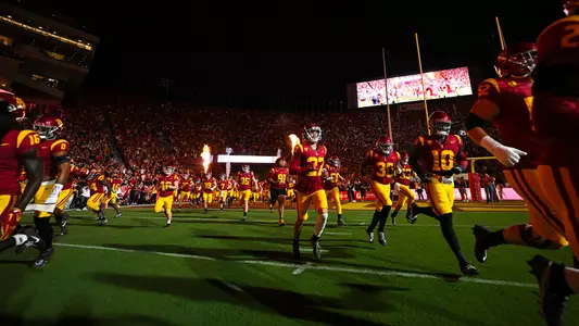 USC Trojans Football pregame entrance