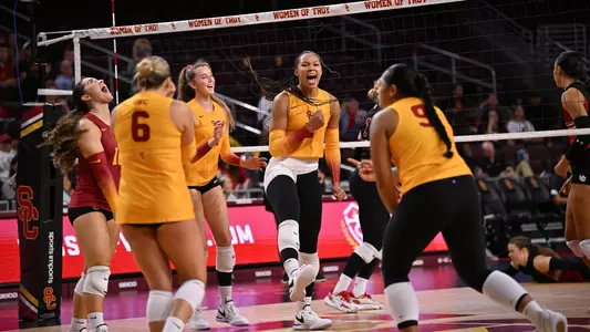 Skylar Fields celebrates