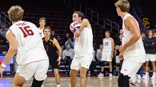 Dillon Klein passes the ball