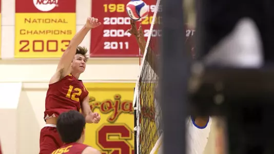 Riley Haine attacks at the net