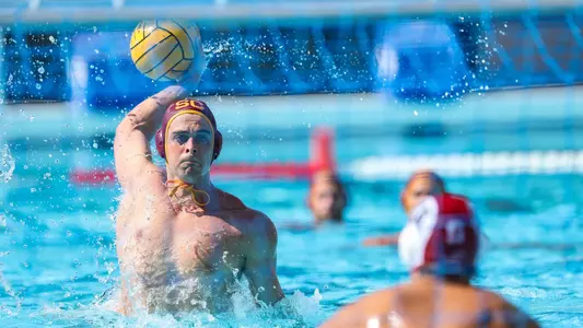Robert López Duart shoots and scores a 5-meter penalty shot vs. Stanford