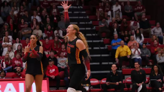 Grae Gosnell celebrates