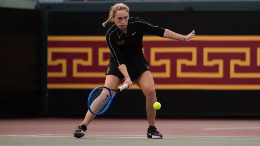 USC's Grace Piper hits a ground ball