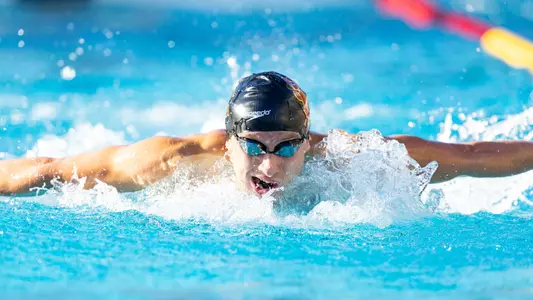 USC Swim and Dive defeats Utah and UC San Diego on January 12, 2024 at Uytengsu Aquatics Center in Los Angeles California. (Drake Lee/USC Athletics)