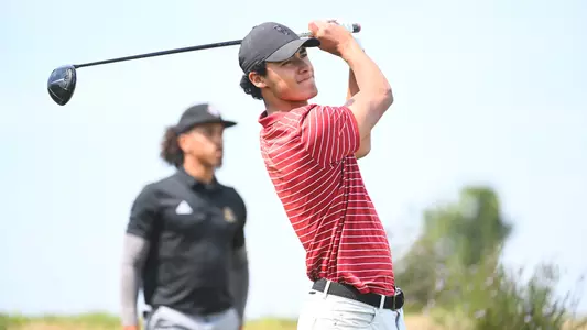 Nicolas Dominguez analyses his shot.