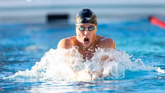 USC Swim and Dive defeats Utah and UC San Diego on January 12, 2024 at Uytengsu Aquatics Center in Los Angeles California. (Drake Lee/USC Athletics)