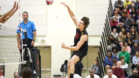 Jack Deuchar attacks the ball