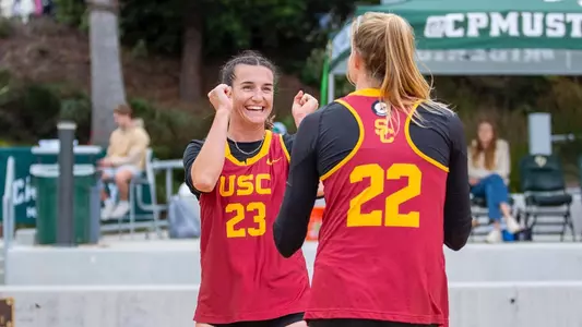 Delaynie Maple celebrates a point