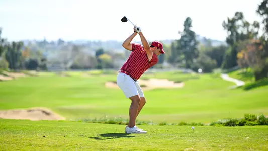 Gavin Aurilia focuses on his shot.