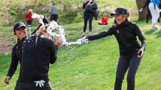 Celebrating on the Green Pac-12s